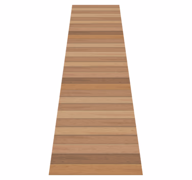 Textured vinyl rug with elegant rustic wood design - TenStickers