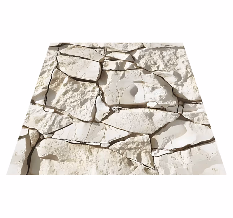 Light beige textured vinyl rug - TenStickers