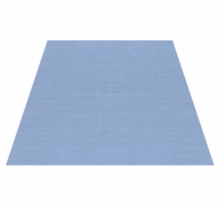 Textured vinyl rug with thin blue jute design - TenStickers