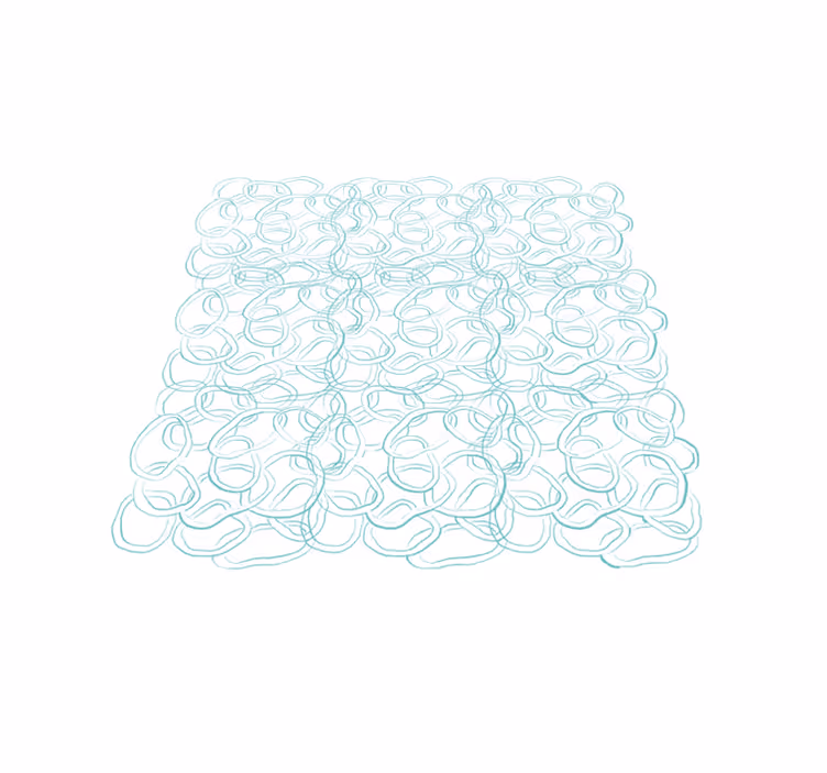 Geometric vinyl rug abstract circular modern - TenStickers