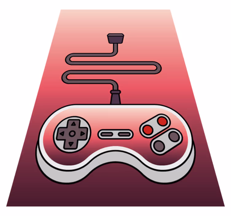 Gaming vinyl rug for kids' gaming console - TenStickers