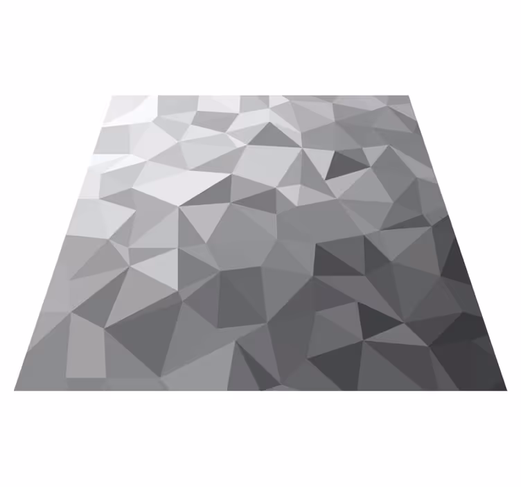 Entrance hall vinyl rug in various grey abstracts - TenStickers