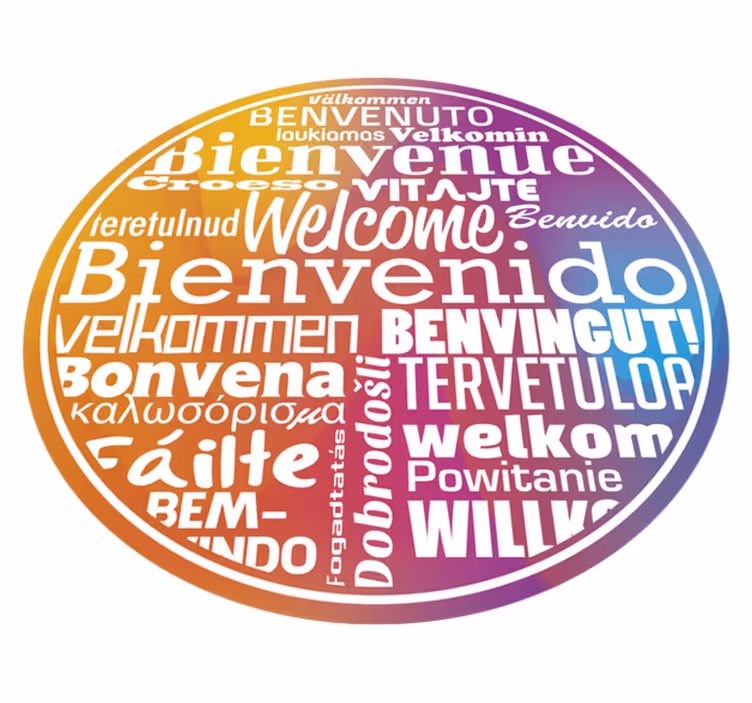 Welcome to your entrance hall vinyl rug - TenStickers