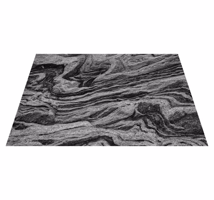 Gray vinyl rug with natural grey texture - TenStickers