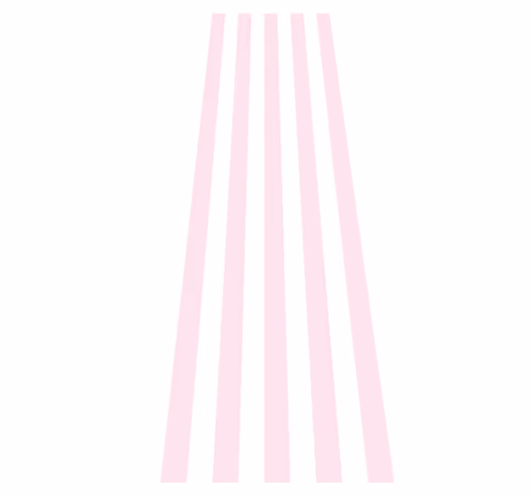Hallway vinyl rug in nordic pink and white - TenStickers