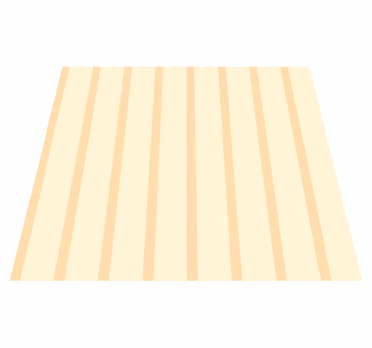 Hallway vinyl rug with thin beige vertical stripes - TenStickers