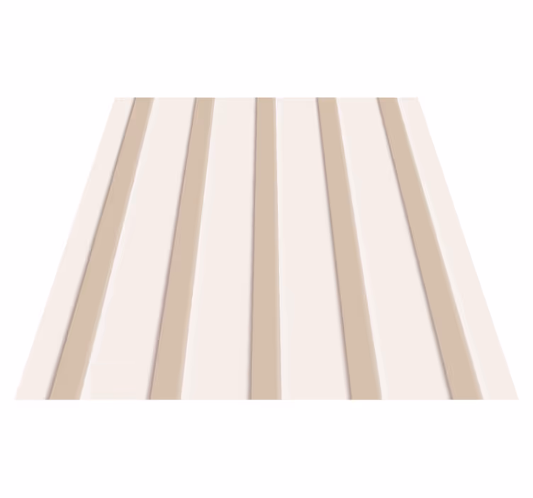 Hallway vinyl rug in beige stripes - TenStickers