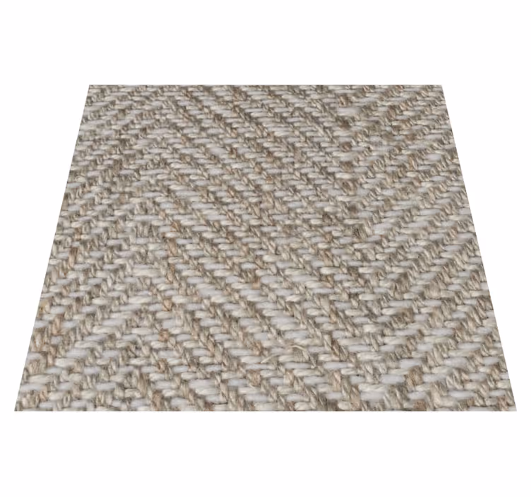 Beige vinyl rug with natural texture finish - TenStickers