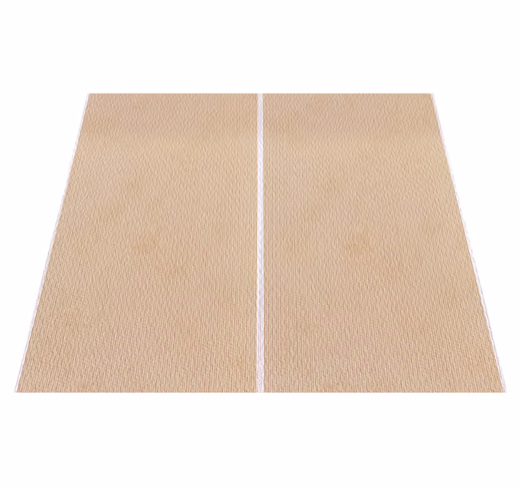 Beige vinyl rug with wide beige stripes - TenStickers
