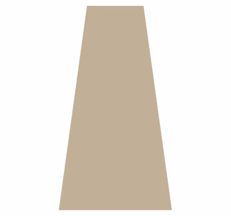 Beige vinyl rug in a warm neutral tone - TenStickers