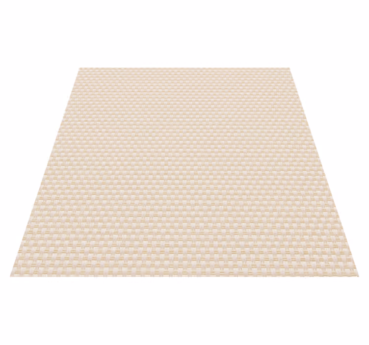 Beige vinyl rug with white linen screen - TenStickers