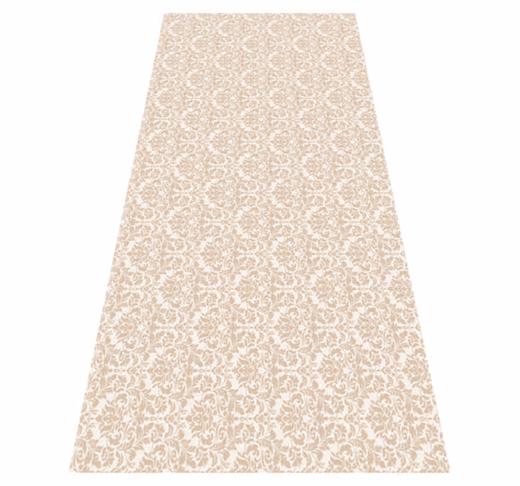 Beige vinyl rug with antique light beige pattern - TenStickers