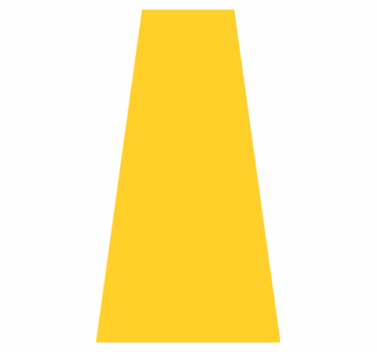 Yellow vinyl rug in vibrant yellow shade - TenStickers
