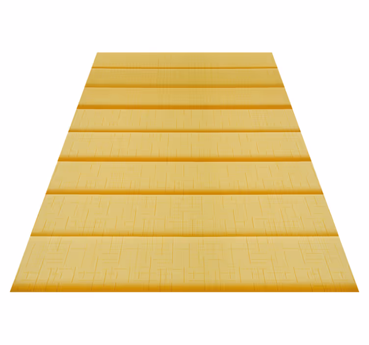 Yellow vinyl rug with fabric effect look - TenStickers