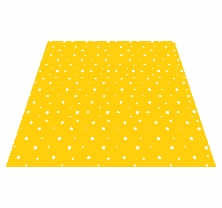 Yellow vinyl rug with circles pattern - TenStickers