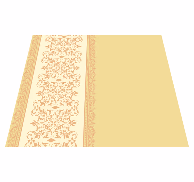 Yellow vinyl rug vintage fireplace wallpaper - TenStickers
