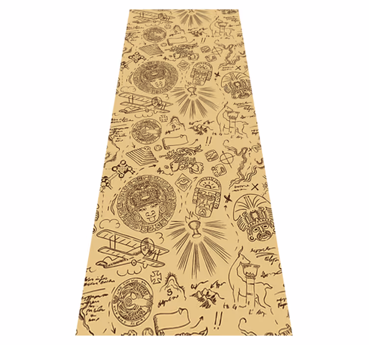 Yellow vinyl rug adventure of indiana jones - TenStickers