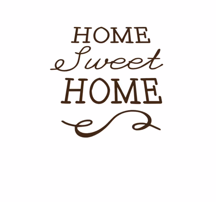 Cozy home welcoming quote white vinyl rug - TenStickers
