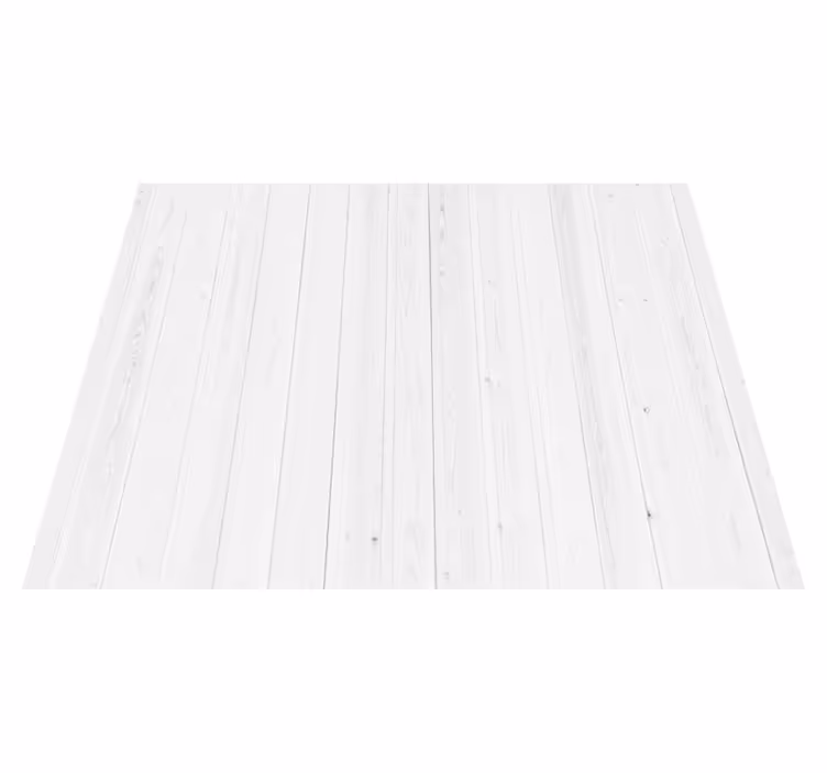 White vinyl rug in white wooden hamptons pattern - TenStickers