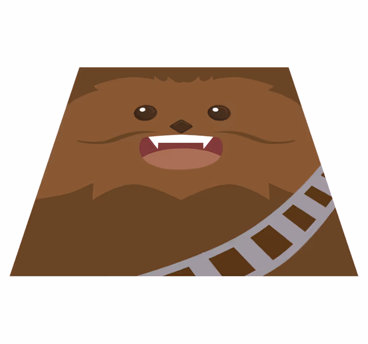 Brown vinyl rug for cozy comfort - TenStickers
