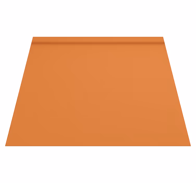 Plain warm colour orange vinyl rug - TenStickers