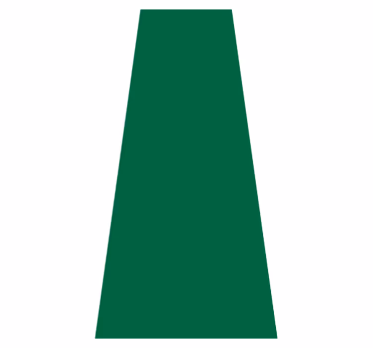 Green vinyl rug in verdant hue - TenStickers