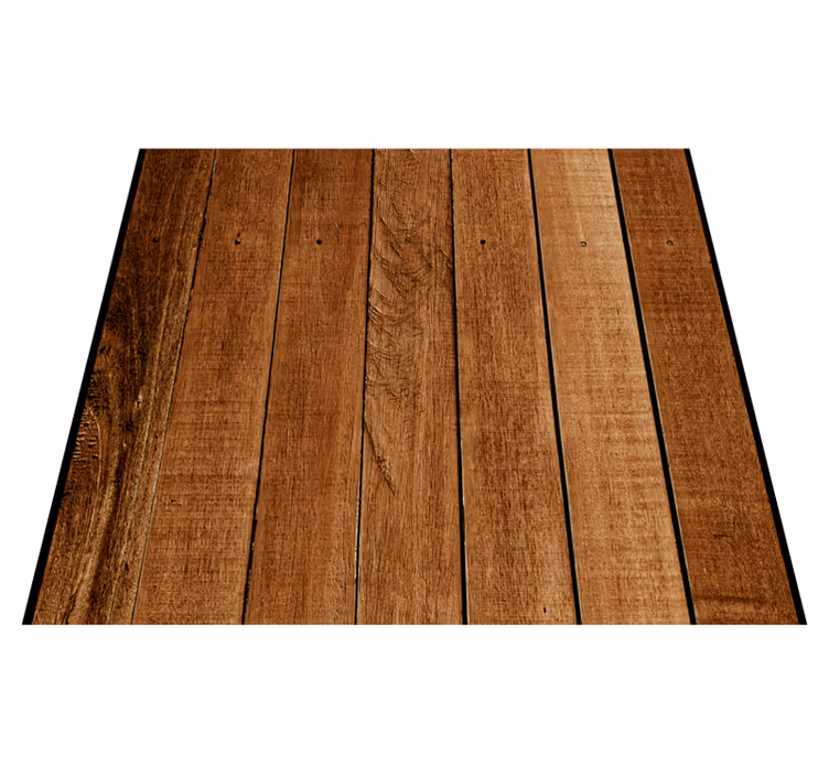 Outdoor vinyl rug with rustic wood finish - TenStickers