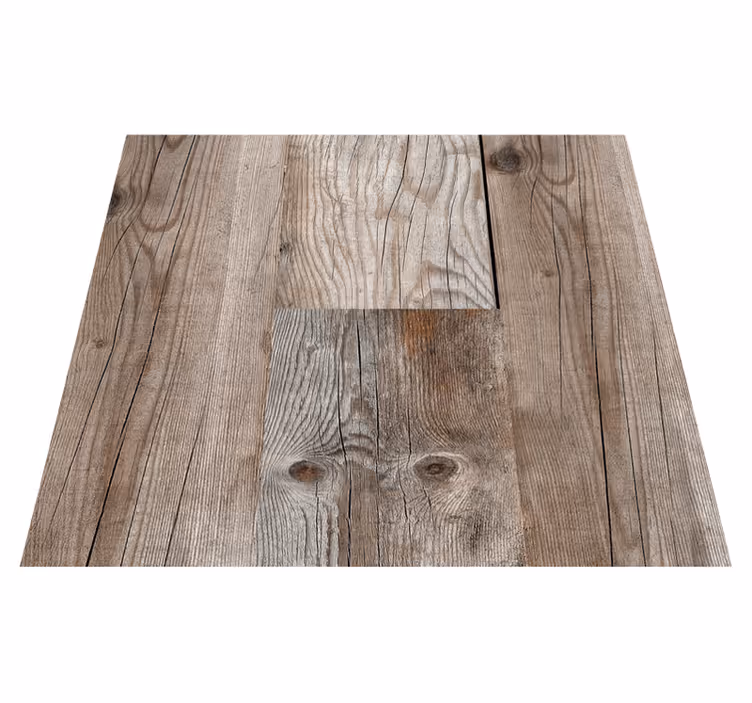 Outdoor vinyl rug rustic wood grain design - TenStickers