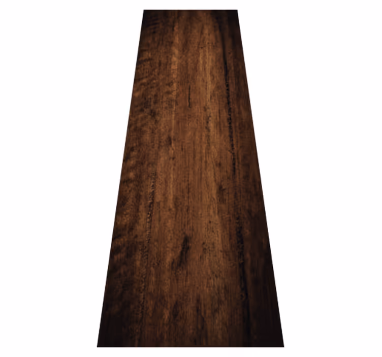 Outdoor vinyl rug in rich dark brown wood finish - TenStickers
