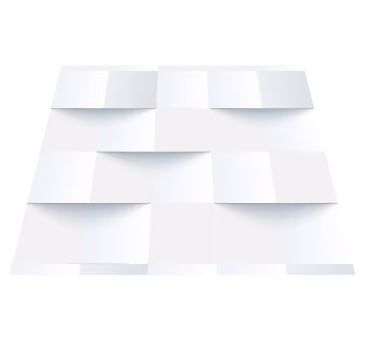 Outdoor vinyl rug 3d white sticky notes wallpaper - TenStickers