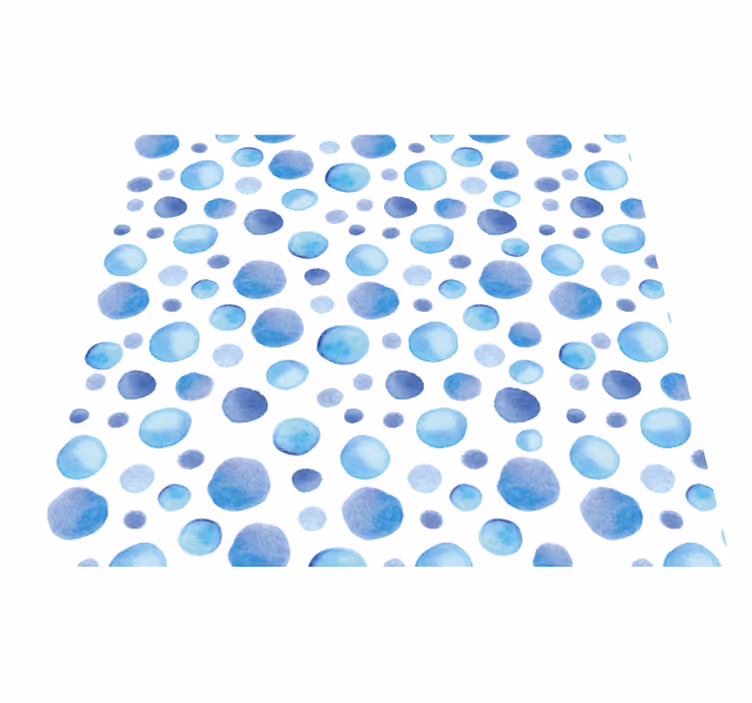 Outdoor vinyl rug - colorful bubbles design - TenStickers