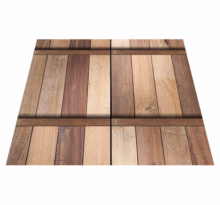 Outdoor vinyl rug in soothing brown tones - TenStickers