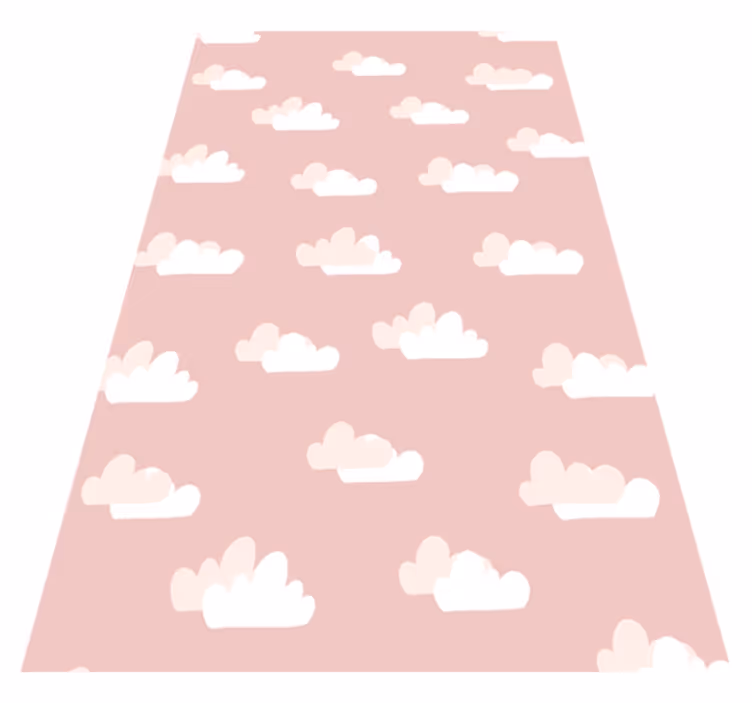 Pink vinyl rug with a pink backdrop - TenStickers