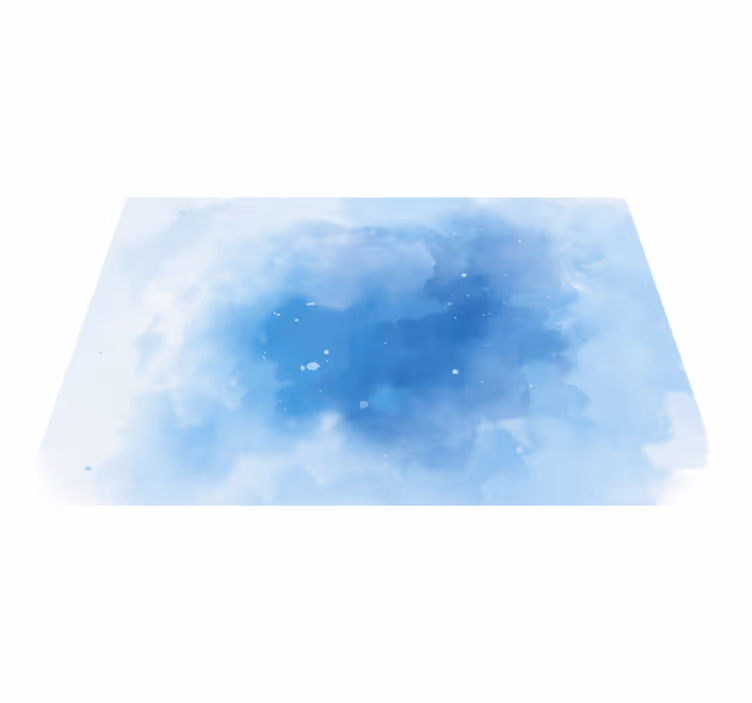 Minimalistic Blue Watercolor minimalist vinyl rug - TenStickers