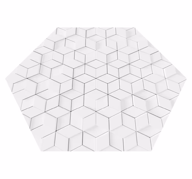 Vinyl rug geometric relief effect - TenStickers