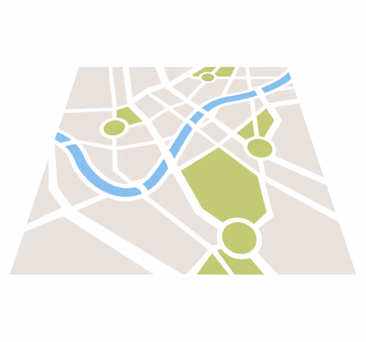 Amazing city roads vinyl rug - TenStickers