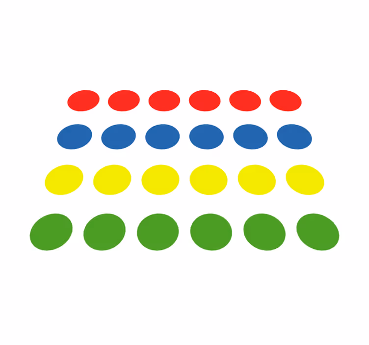 Wonderful Twister game vinyl rug - TenStickers