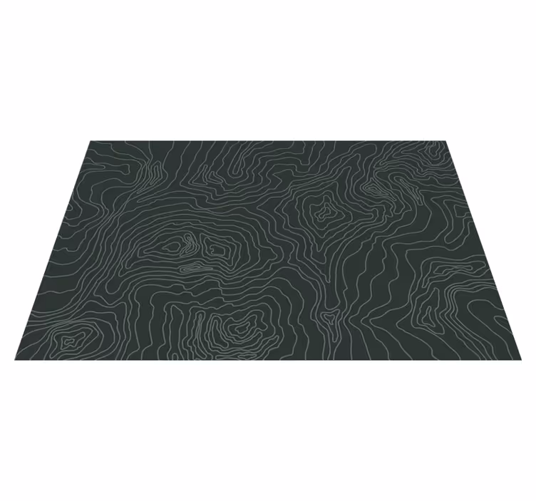 Carpet pvc topographic map world map - TenStickers