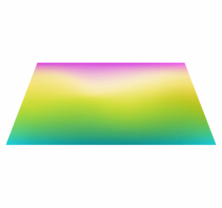 Gorgeous fluoroscent colored modern vinyl rug - TenStickers