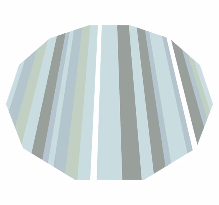 Striped Octagon stripes vinyl rug - TenStickers