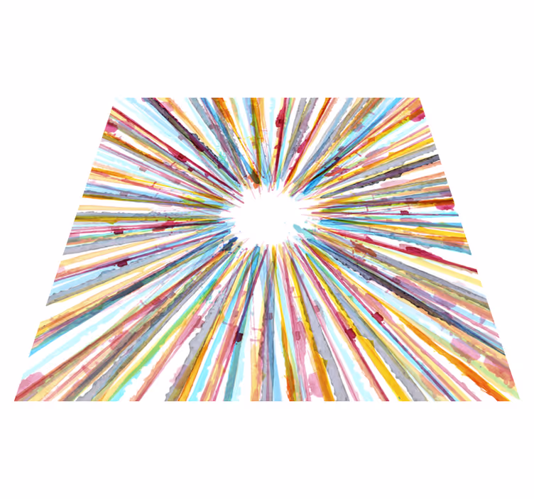 Watercolour striped vinyl carpet - TenStickers