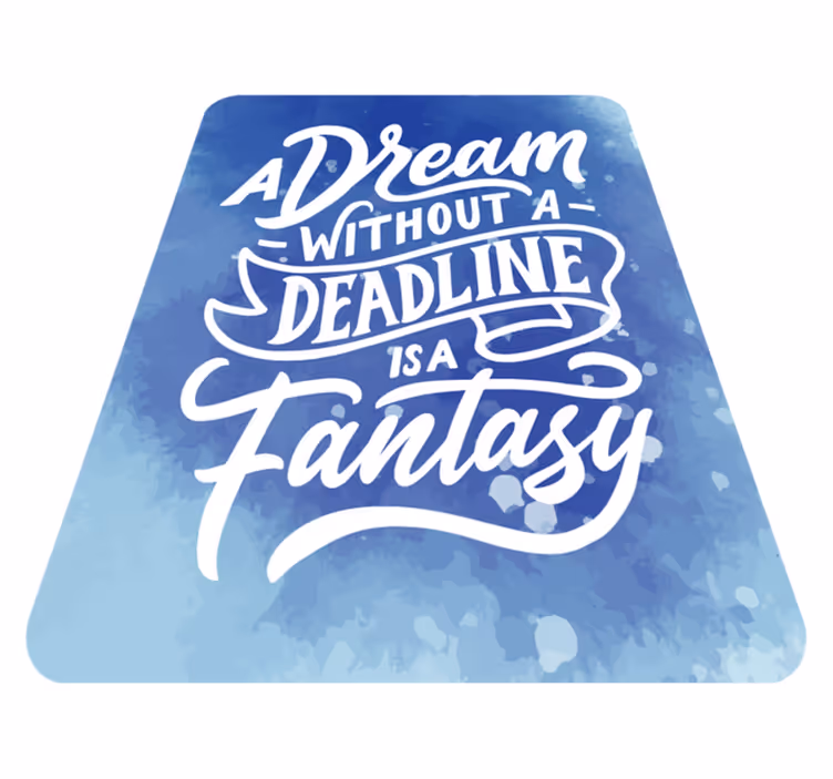 Dream Deadline Fantasy custom vinyl rug - TenStickers