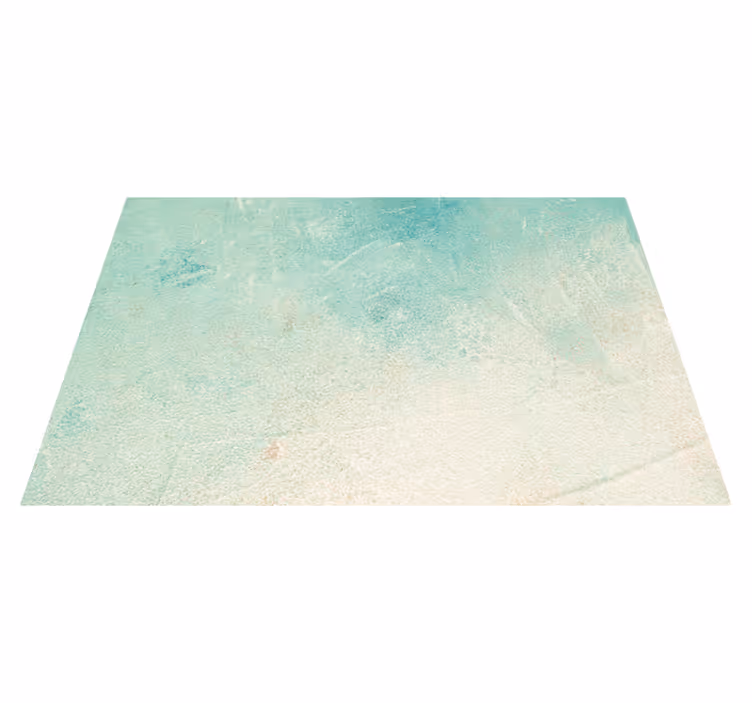 Wonderful turquoise stone vinyl rug - TenStickers