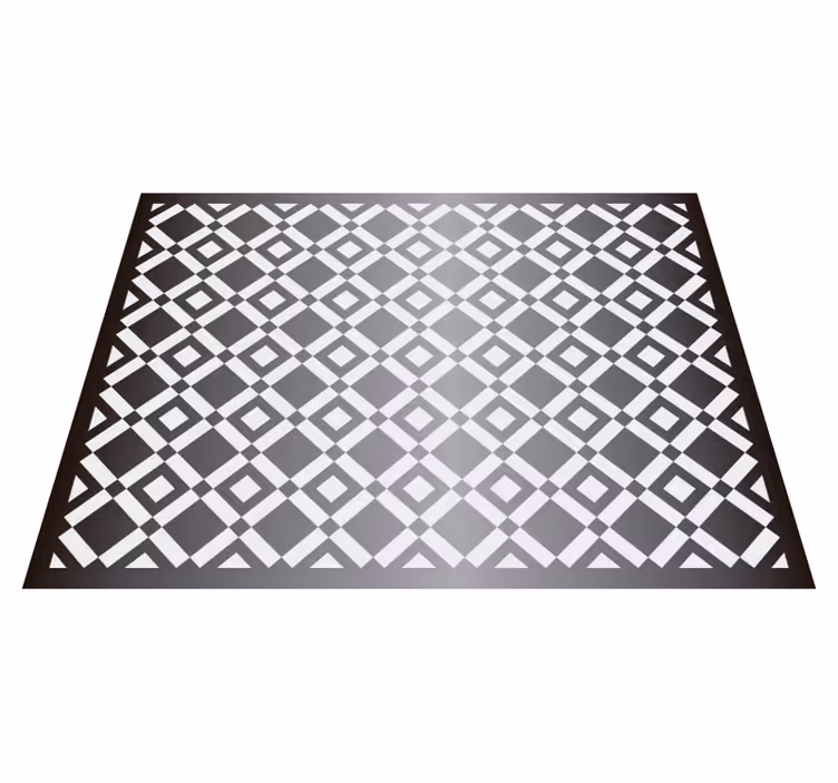 amazing tiles geometric vinyl rug - TenStickers