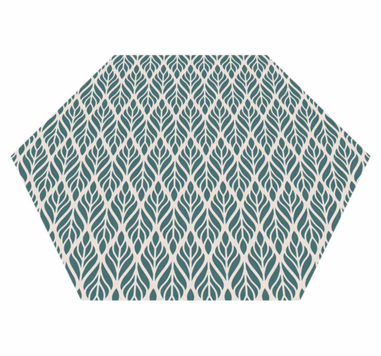 ethnic floral pattern vinyl bedroom rug - TenStickers