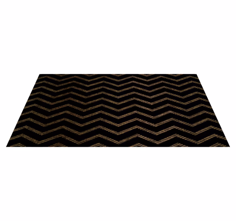 Chevron Stripe Pattern stripes vinyl rug - TenStickers
