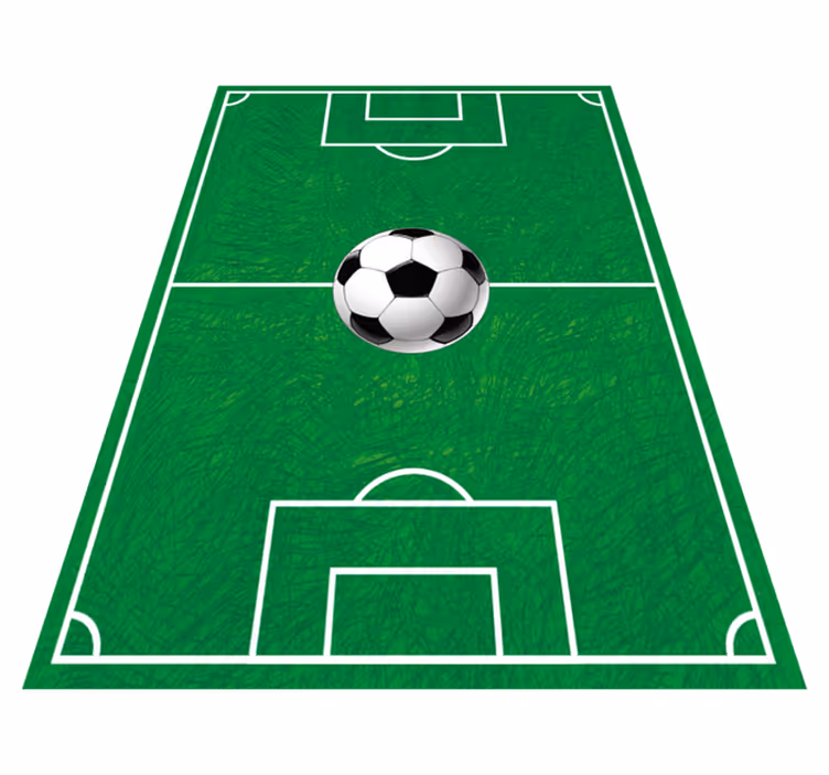 Soccer Field Graphics gaming vinyl rug - TenStickers