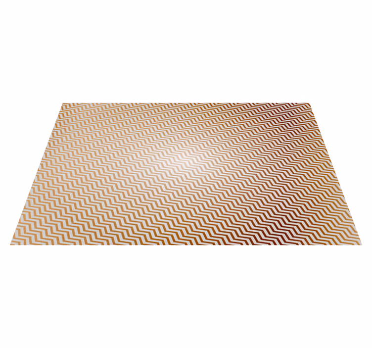 Zig zag geometric shapes vinyl rug - TenStickers