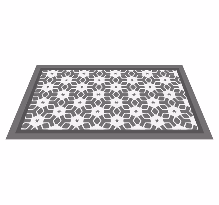 Geometric Bath Rug bathroom vinyl rug - TenStickers