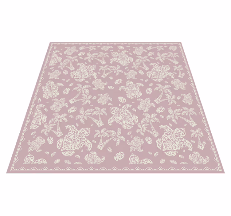 Paisley Kaleidoscope mandala vinyl rug - TenStickers